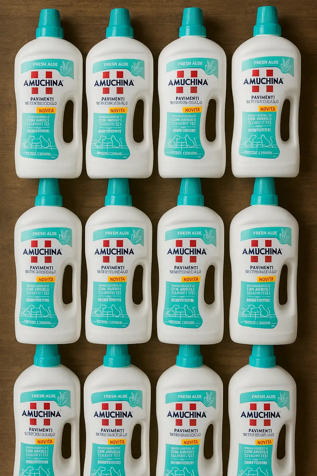 12x Amuchina Igienizzante Pavimenti 1,25L Aloe – Detergente Senza Risciacquo