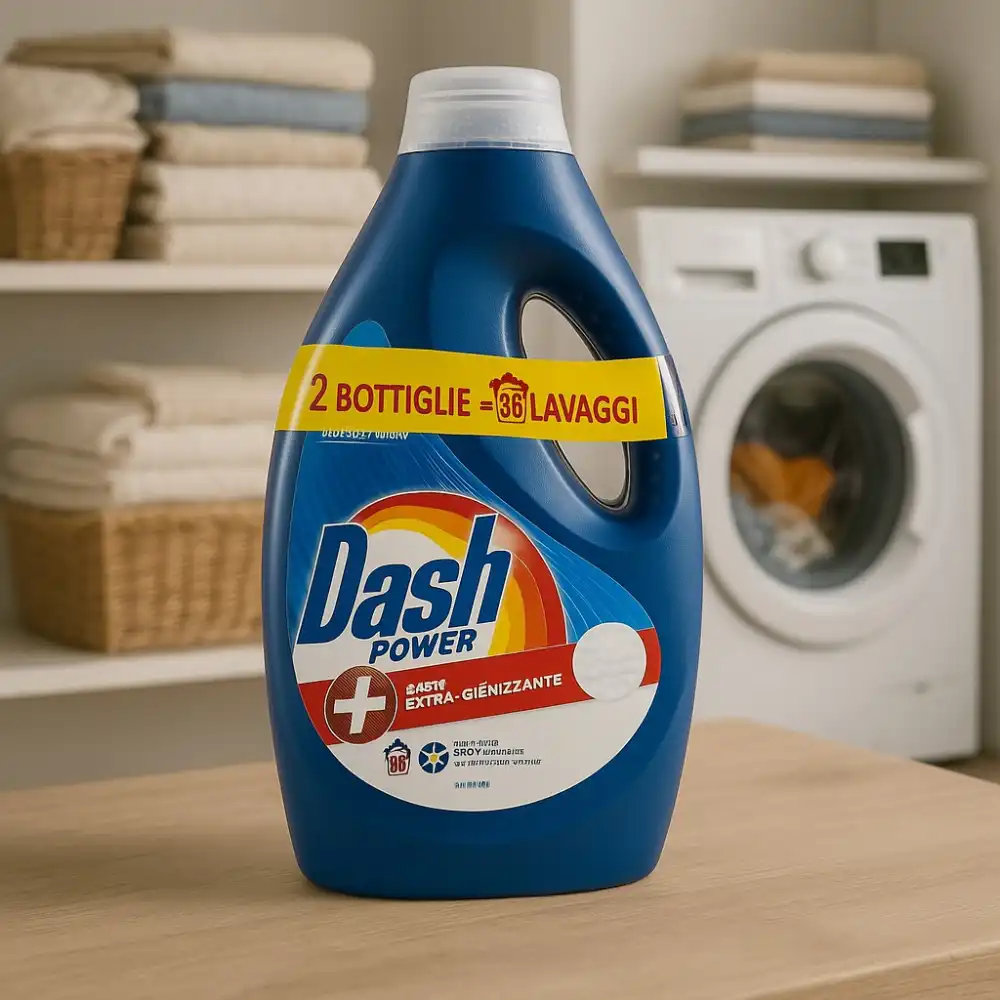 2x Dash Power Lavatrice 900ml – Extra Igienizzante, 18 Lavaggi per Flacone
