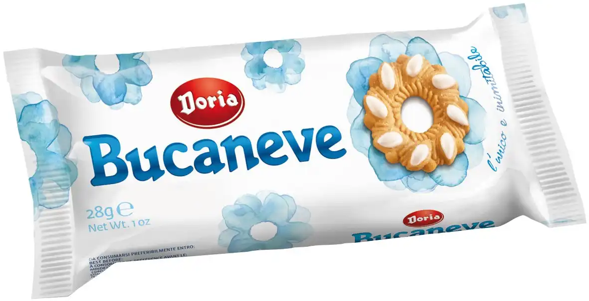 Doria Bucaneve Frollini 16x28g – Cubo Monoporzione per Hotel, Bar e Colazione