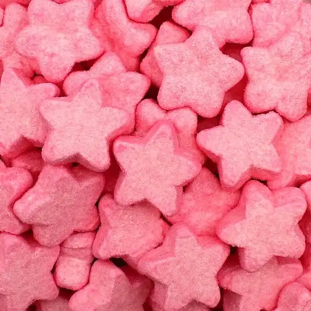 Marshmallow Bulgari Stelle Rosa 900g – Soffici, Colorate, Senza Glutine