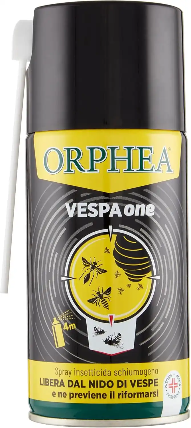 Orphea Vespa One Spray Insetticida Schiumogeno – Anti Nidi Vespe e Prevenzione