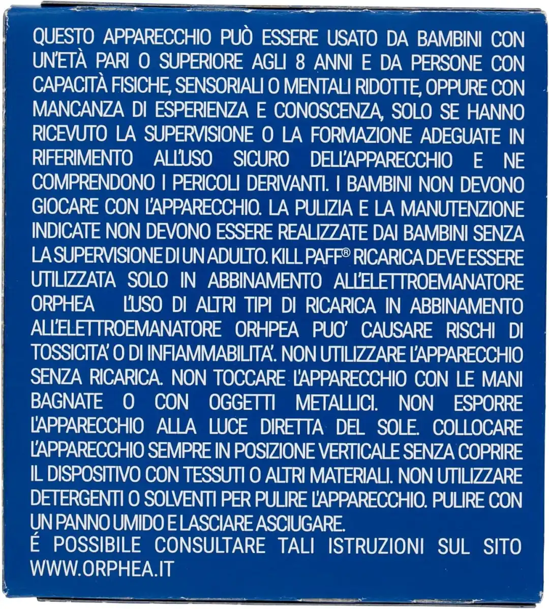 Orphea Antizanzare Elettrico + Ricarica 30ml | Inodore | Protezione 45 Notti