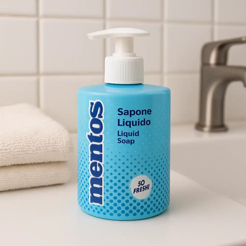 2x Mentos Sapone Liquido 300ml – Mani Profumate e Morbide