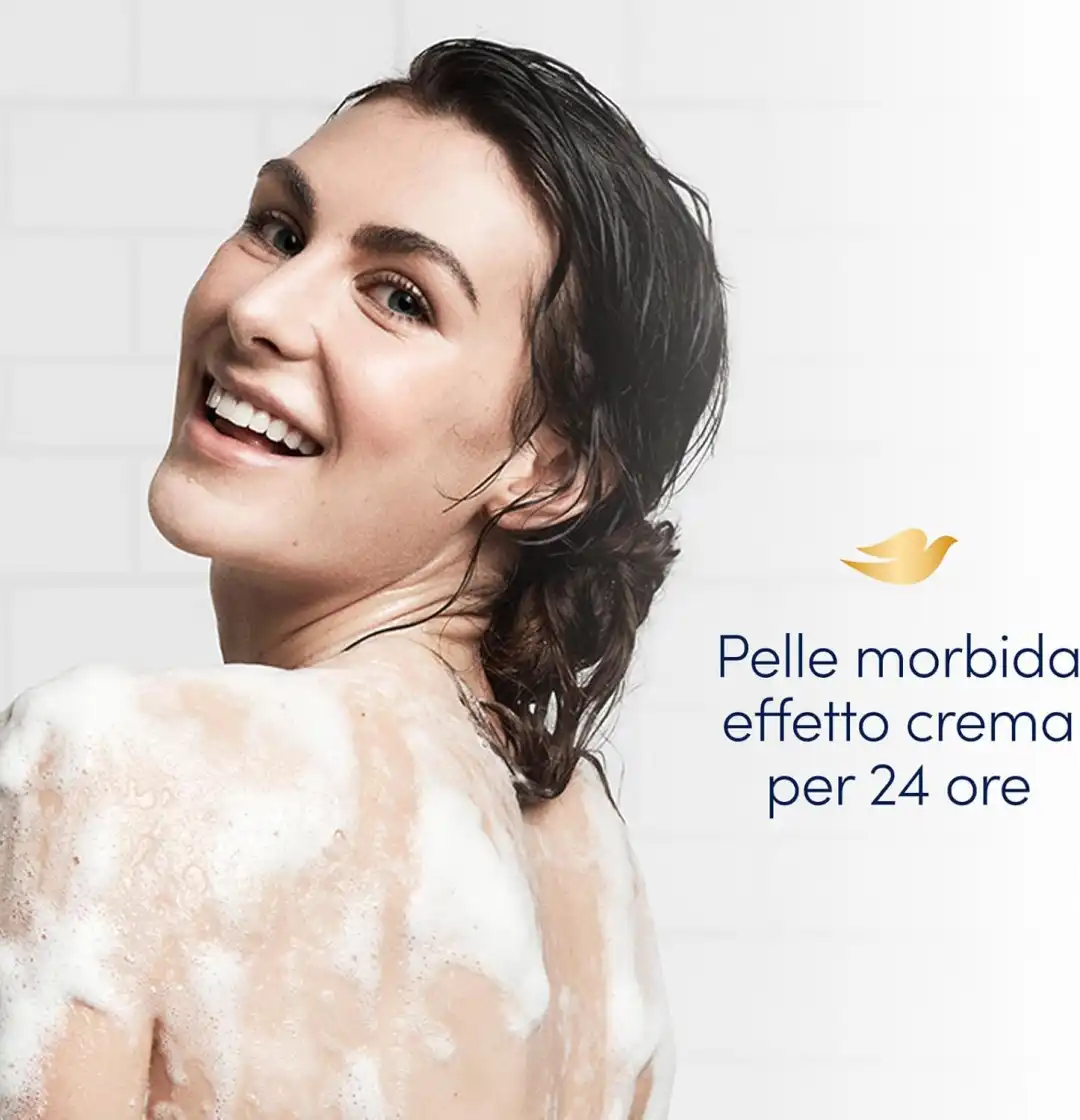 6x Dove Bagnoschiuma Ipoallergenico 225ml Idratante Delicato Senza Solfati SLES