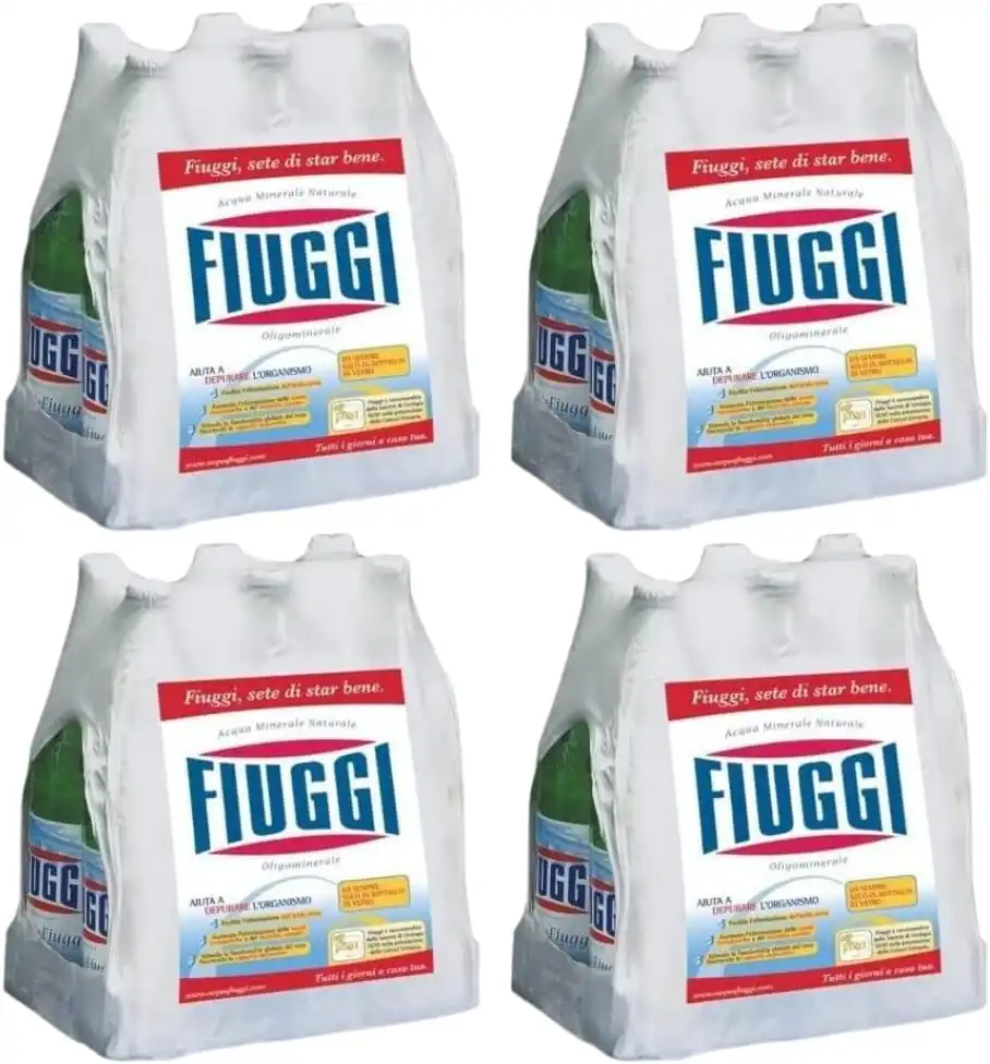 Acqua Fiuggi Naturale 24 Bottiglie Vetro 1L Oligominerale Qualita Premium Top