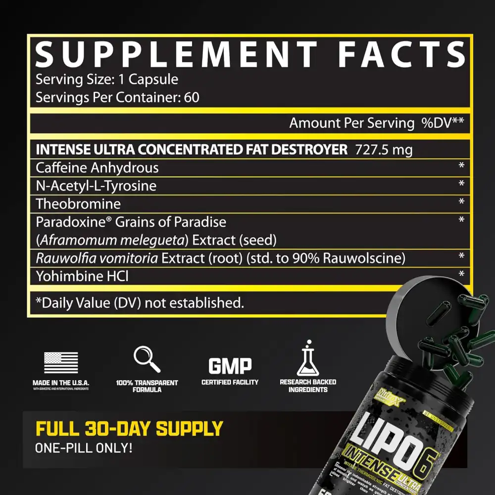 Lipo 6 Intenso Ultra Concentrato Termogenico Brucia Grassi 60 Capsule