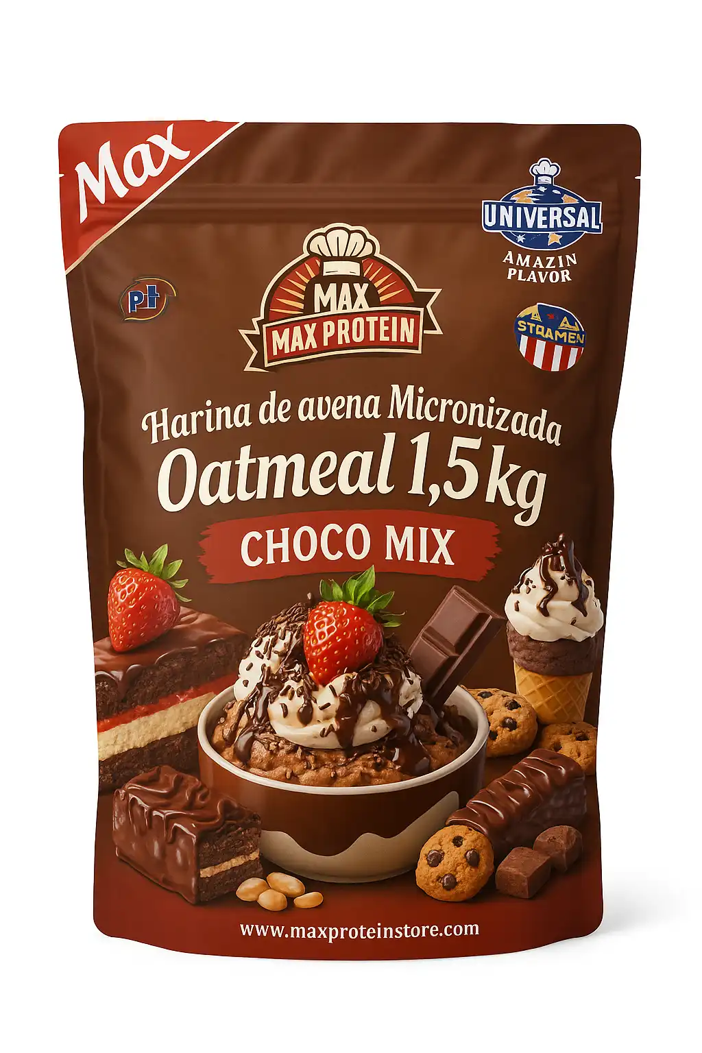 Farina d’Avena Micronizzata 1,5kg Gusto Choco Mix Ideale Pancake e Fitness
