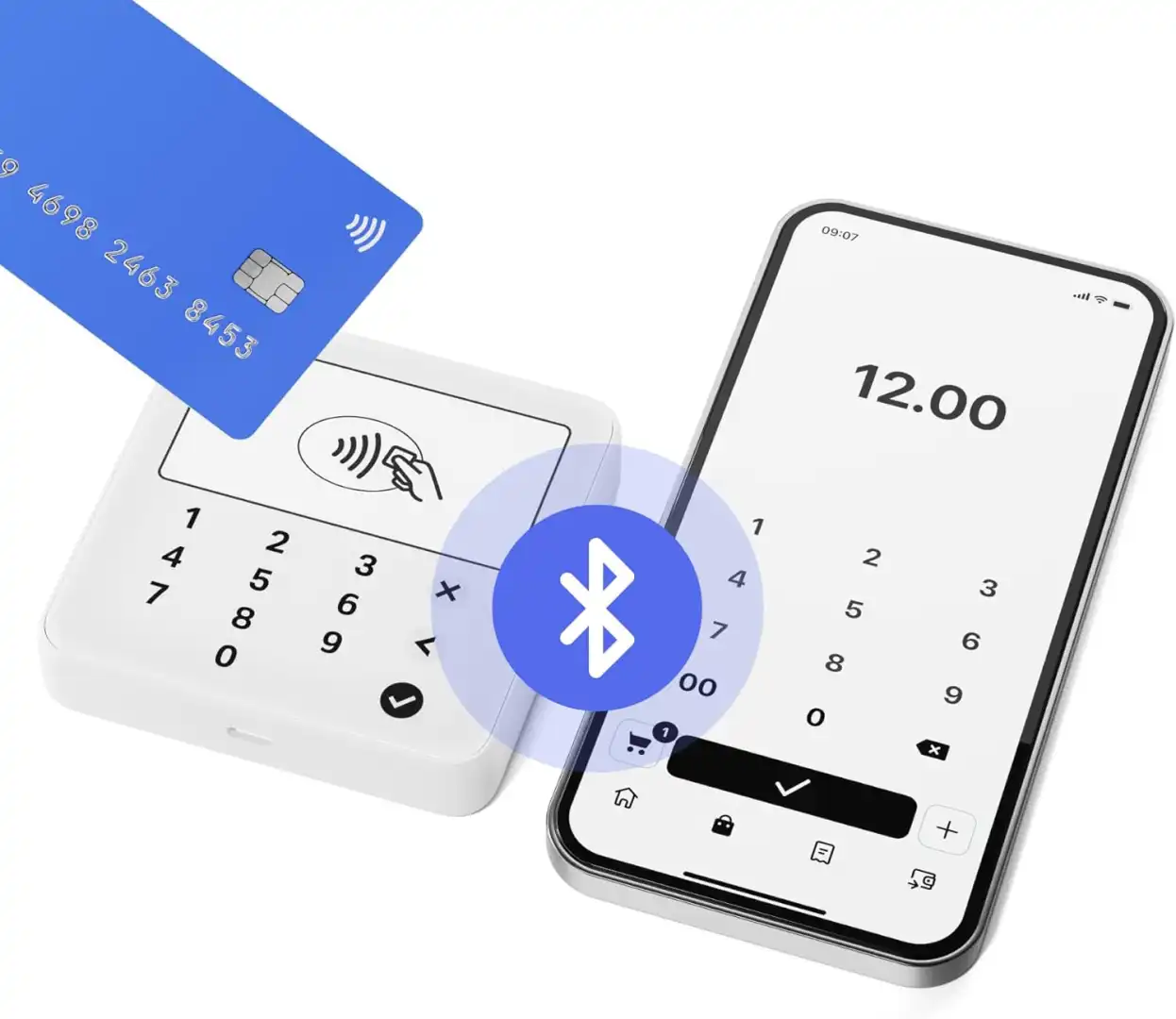 SumUp Solo Lite POS Bianco Portatile per Carte Contactless e Pagamenti Digitali