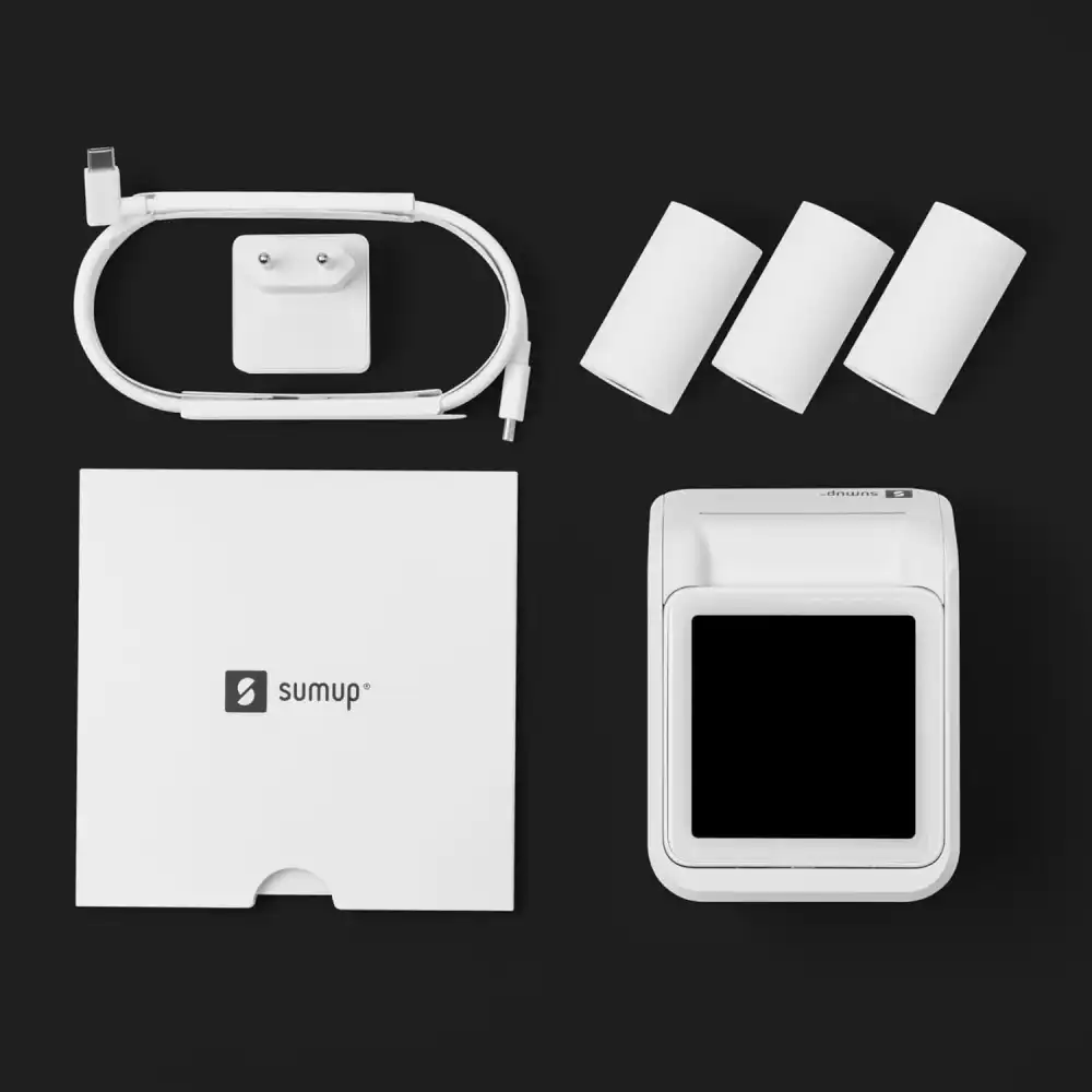 SUMUP Solo + Stampante POS Lettore Carte Contactless Chip NFC Bluetooth