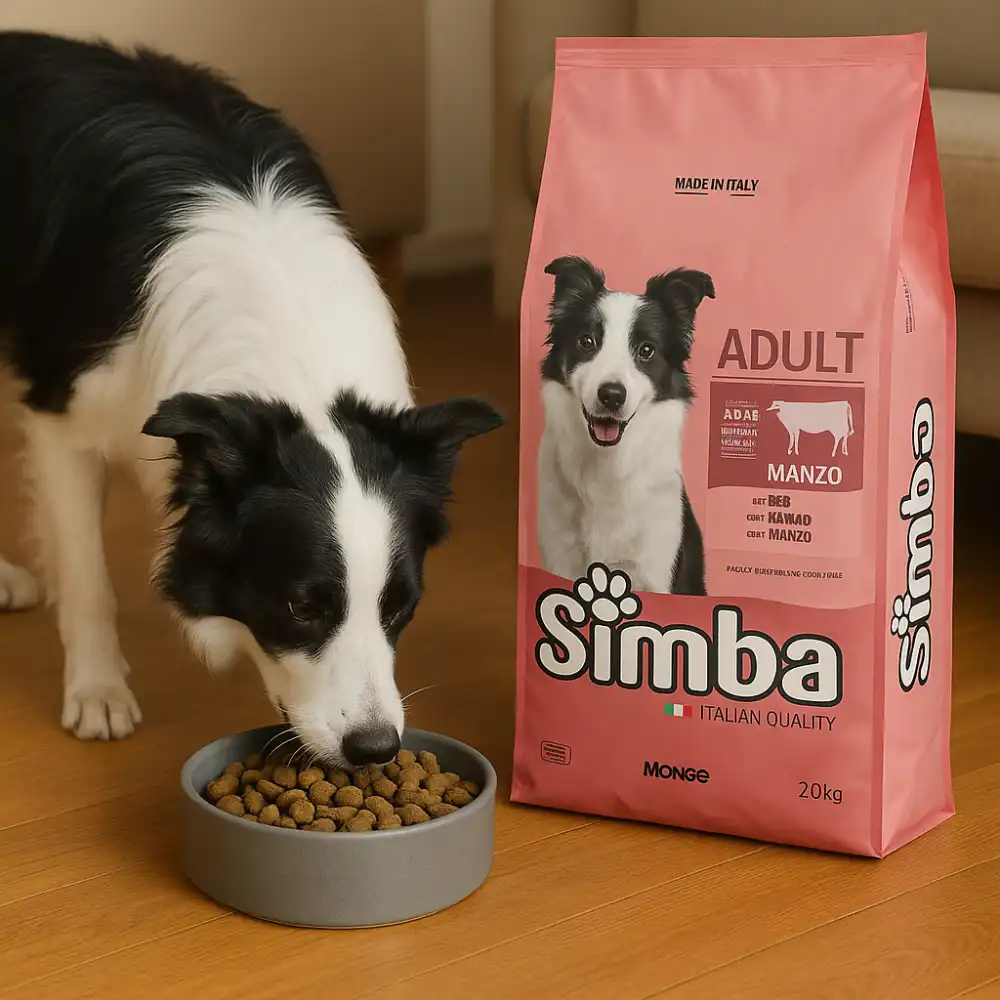 SIMBA Crocchette Cane Adulto al Manzo 20kg – Cibo Secco Italiano Completo