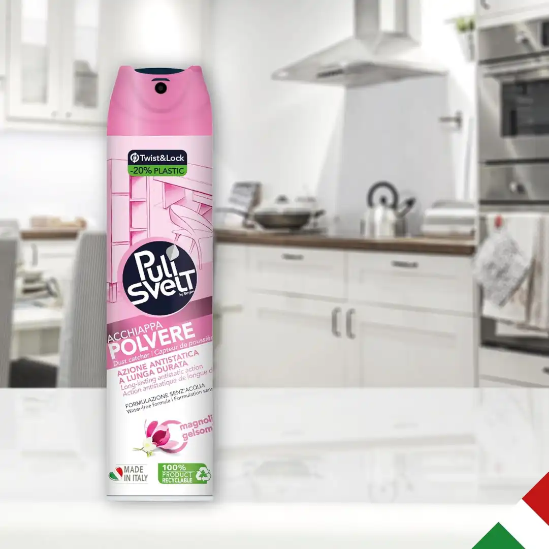 Pulisvelt Acchiappapolvere 6X300ml Antistatico Profumato Magnolia Gelsomino