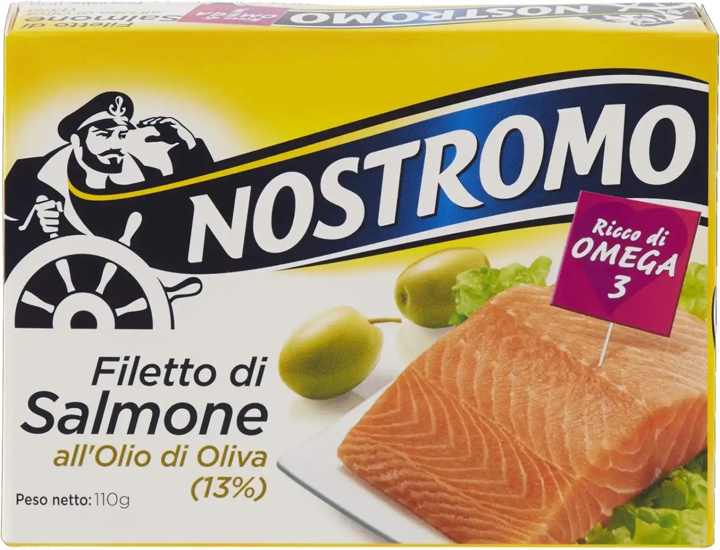10x Nostromo Filetto di Salmone 110g – All’Olio di Oliva, Ricco di Omega 3