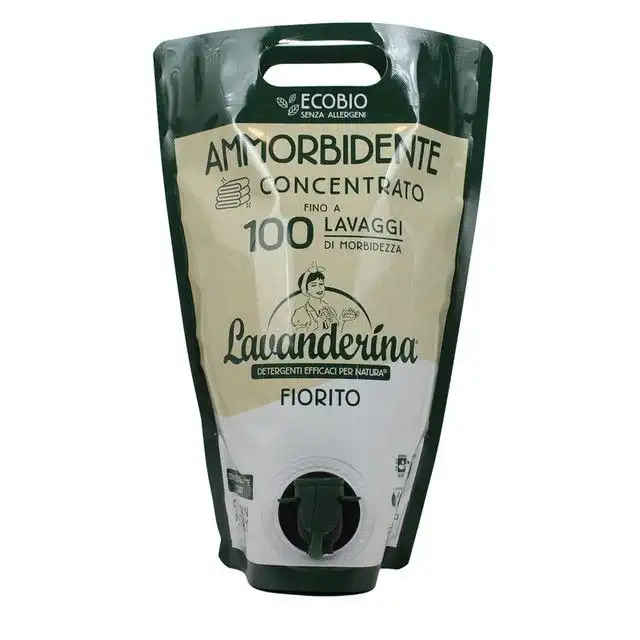 6x Lavanderina Ammorbidente Concentrato 2L –100 Lavaggi Ecobusta Profumo Fiorito
