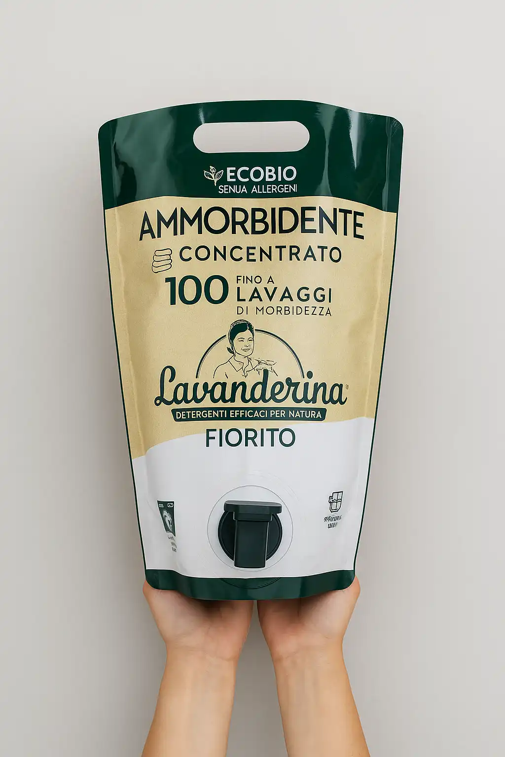 6x Lavanderina Ammorbidente Concentrato 2L –100 Lavaggi Ecobusta Profumo Fiorito