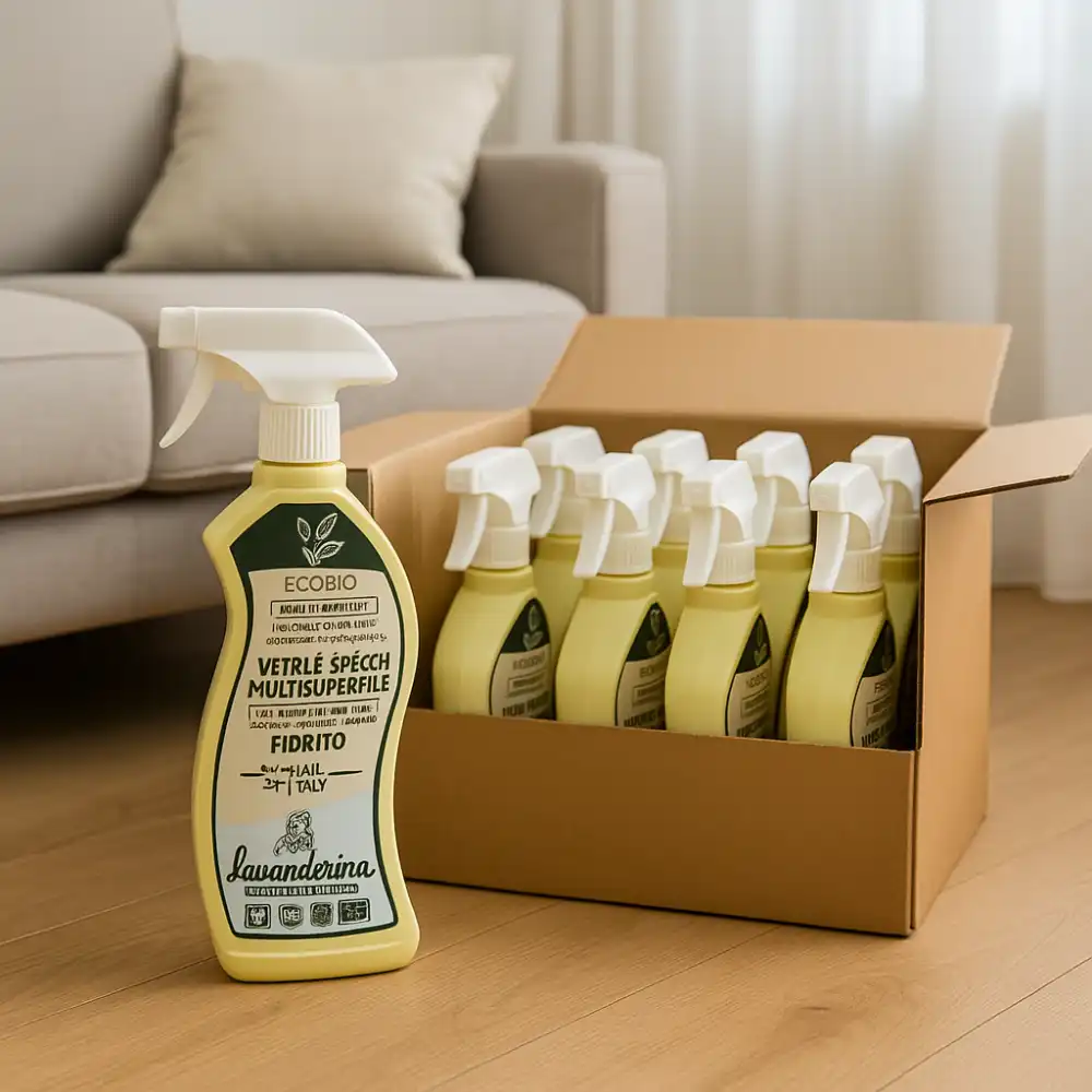 12x Lavanderina Vetri e Specchi 650ml – Multisuperficie Fiorito Anti-Aloni