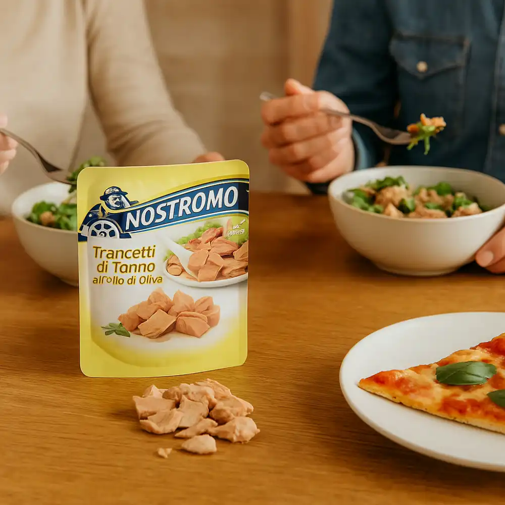 12x Trancetti di Tonno all’Olio di Oliva 74g – In Busta Pronti all’Uso