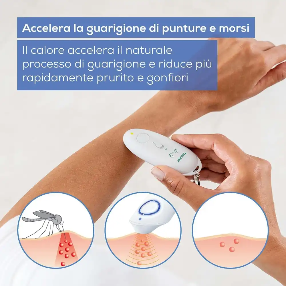 Beurer BR 10 Dispositivo Dopopuntura Zanzare – Prurito e Gonfiore, da Viaggio
