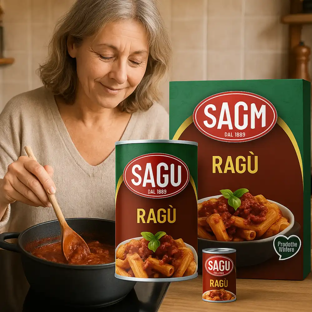 2x Confezioni SAOM Ragù Classico 2x180g –Sugo Pronto Italiano per Pasta e Piatti