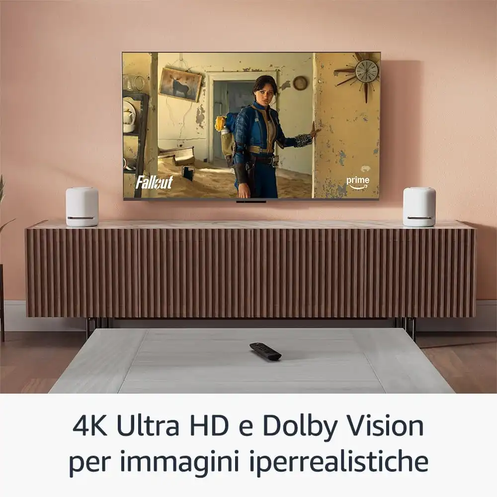 Amazon Fire TV Stick 4K con Telecomando Vocale Alexa Streaming UHD HDR HDMI