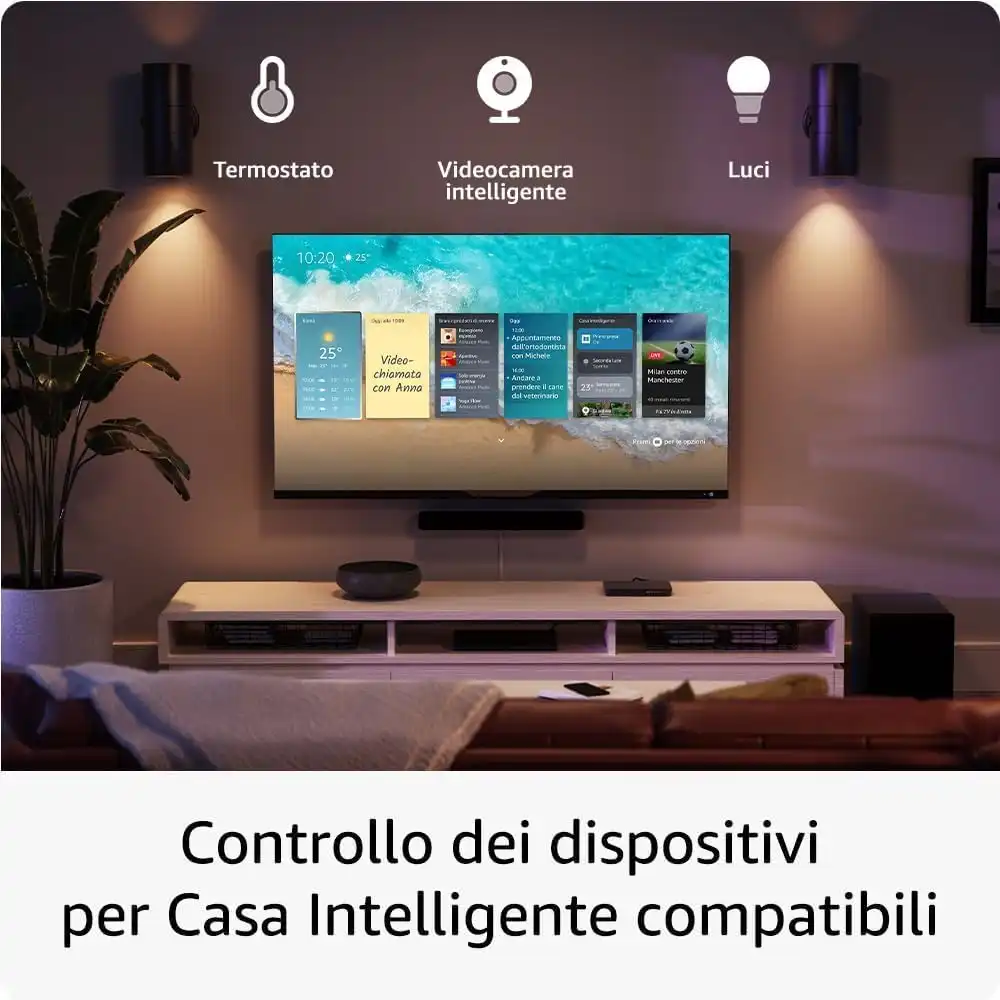 Fire TV Stick 4K Max con Telecomando Vocale Alexa Streaming UHD Wi‑Fi 6E HDMI