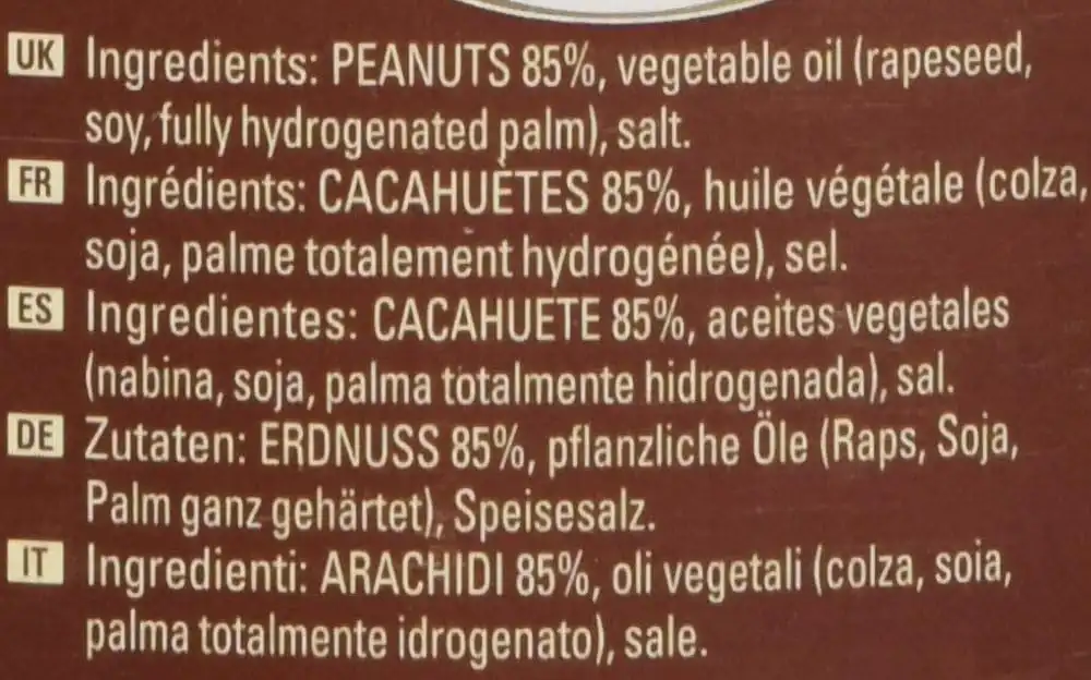 6x Calvé Burro di Arachidi 350g Peanut Butter Morbido Senza Zuccheri Aggiunti