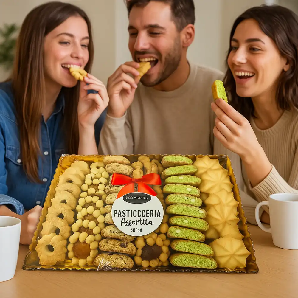 3x Monardo Pasticceria Assortita 700g Vassoio Dolci Secchi Misti Frollini Regalo