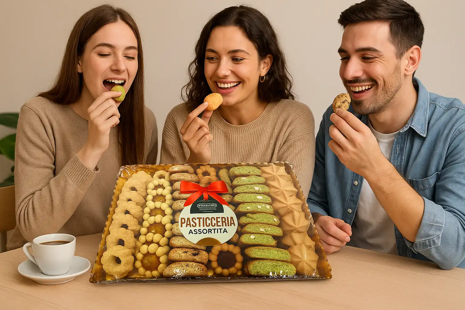 3x Monardo Pasticceria Assortita 700g Vassoio Dolci Secchi Misti Frollini Regalo