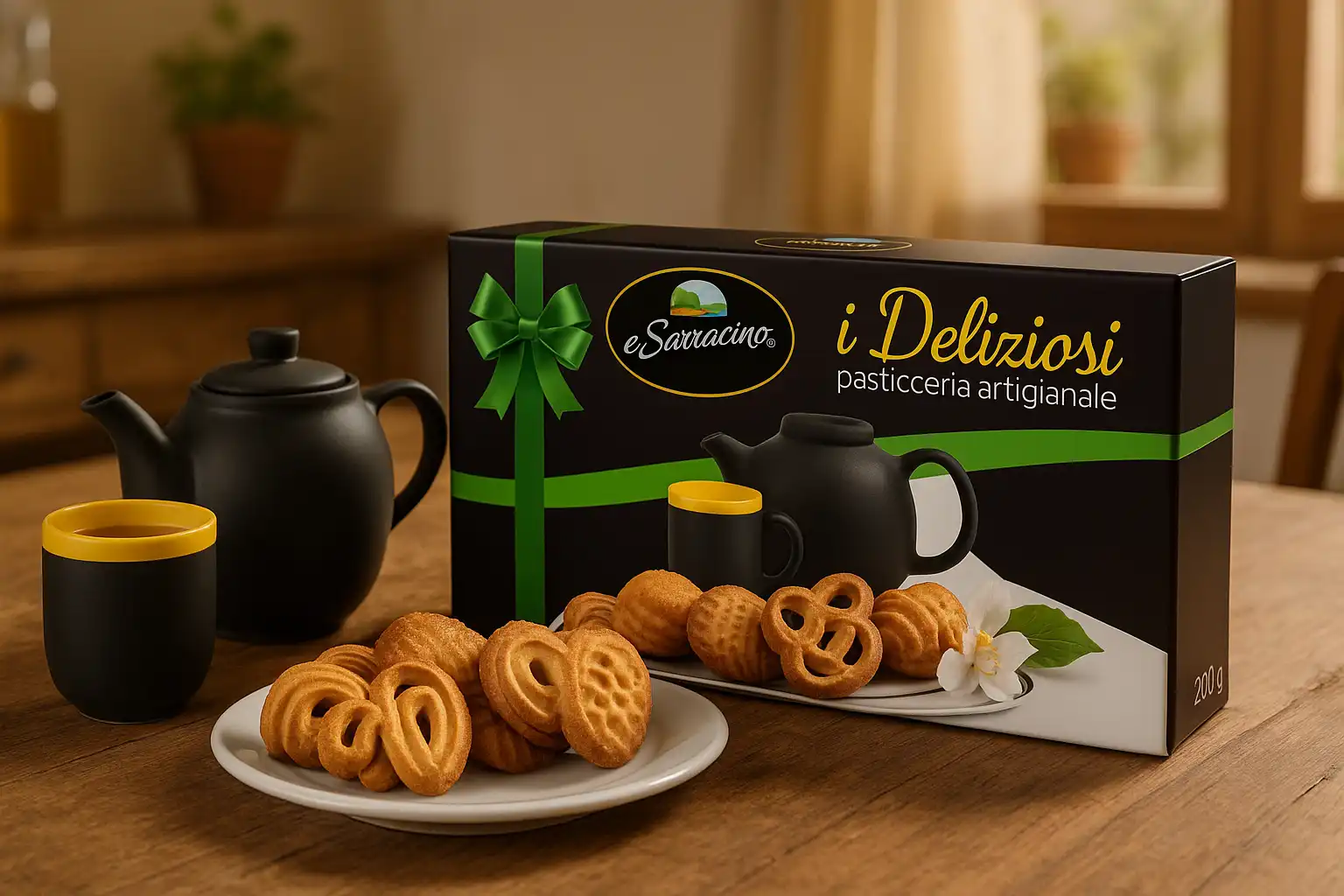 I Deliziosi Pasticceria Assortita 200g Biscotti Secchi Dolci Artigianali Box