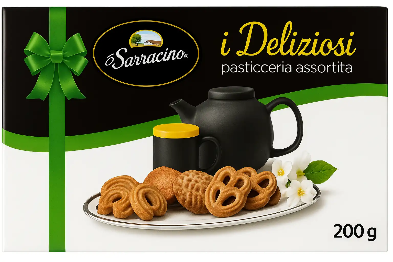 6x I Deliziosi Pasticceria Assortita 200g Biscotti Secchi Dolci Artigianali Box