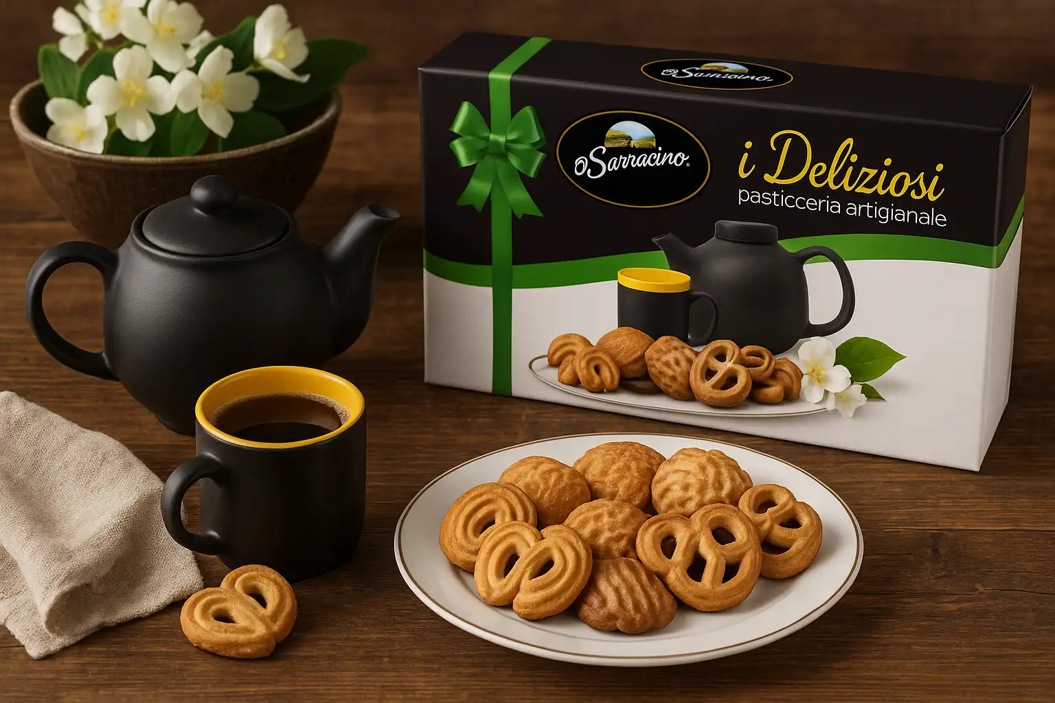 6x I Deliziosi Pasticceria Assortita 200g Biscotti Secchi Dolci Artigianali Box