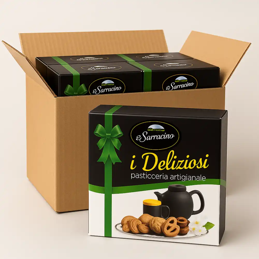 3x I Deliziosi Pasticceria Assortita 200g Biscotti Secchi Dolci Artigianali Box
