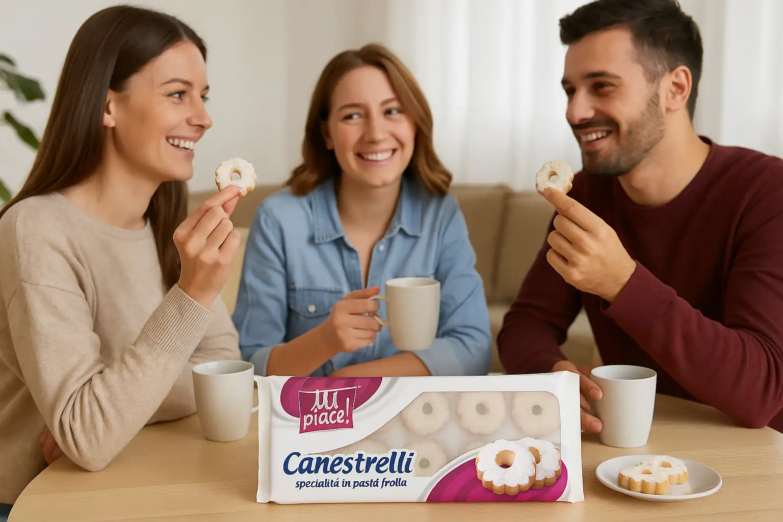 12x Mi Piace Canestrelli 125g Biscotti Pasta Frolla Zucchero a Velo Dolce Scorta