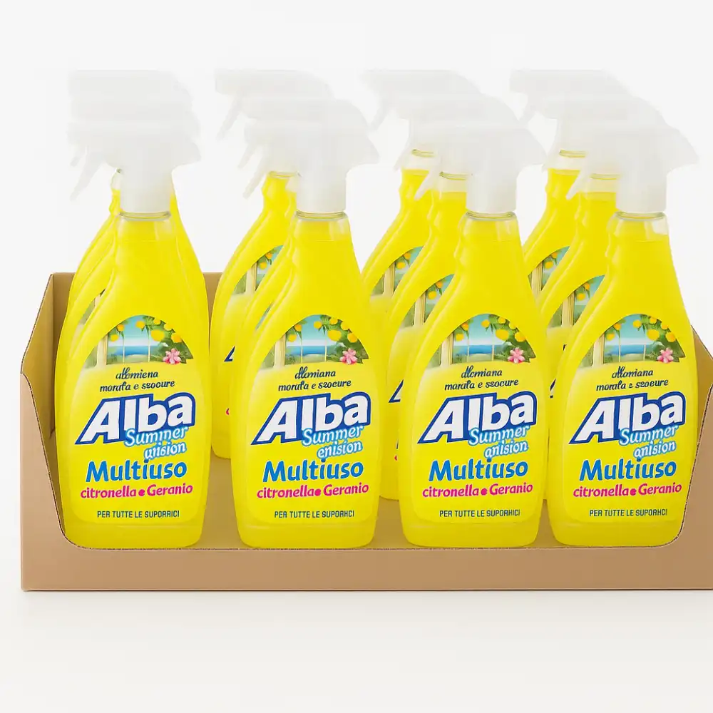 12x Spray Igienizzante Alba 650ml Citronella Geranio – Pulizia & Repellente