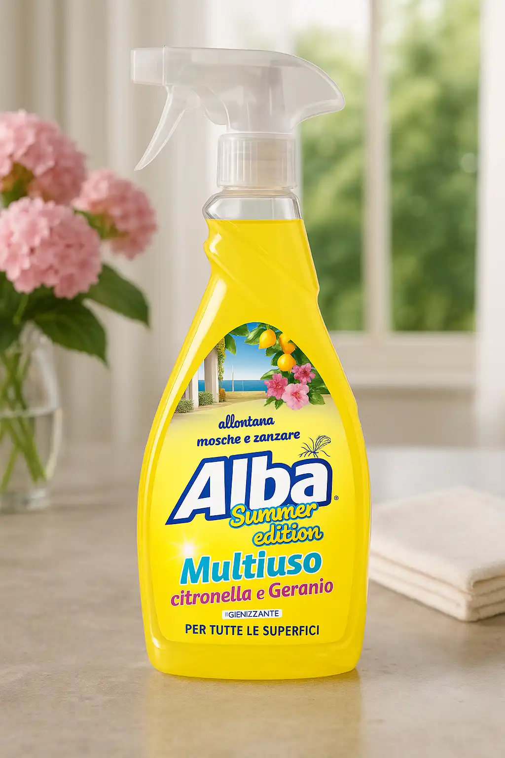 12x Spray Igienizzante Alba 650ml Citronella Geranio – Pulizia & Repellente