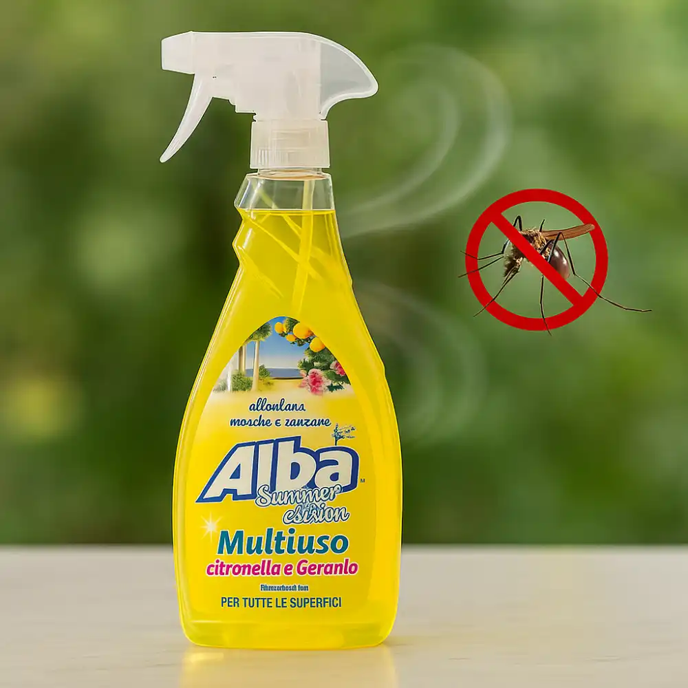 12x Spray Igienizzante Alba 650ml Citronella Geranio – Pulizia & Repellente