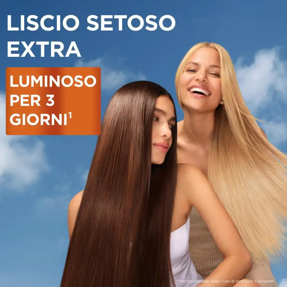 Garnier Fructis Maschera 370ml Lisci Cheratina Capelli Crespi Lucenti No Crespo
