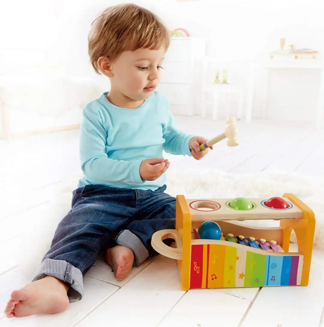 Xilifono Banco Musicale delle Palline Colorate Gioco in Legno Melodia Musica