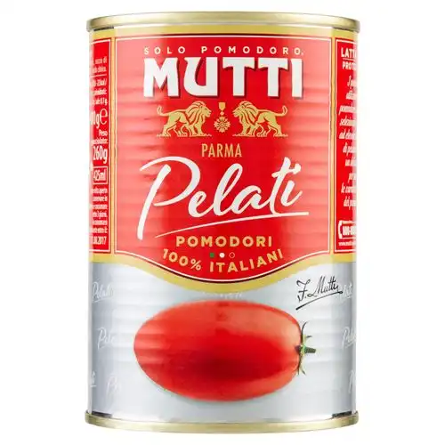 18x Pomodori Pelati Italiani in Latta 400g Lavorati al Naturale per Salse