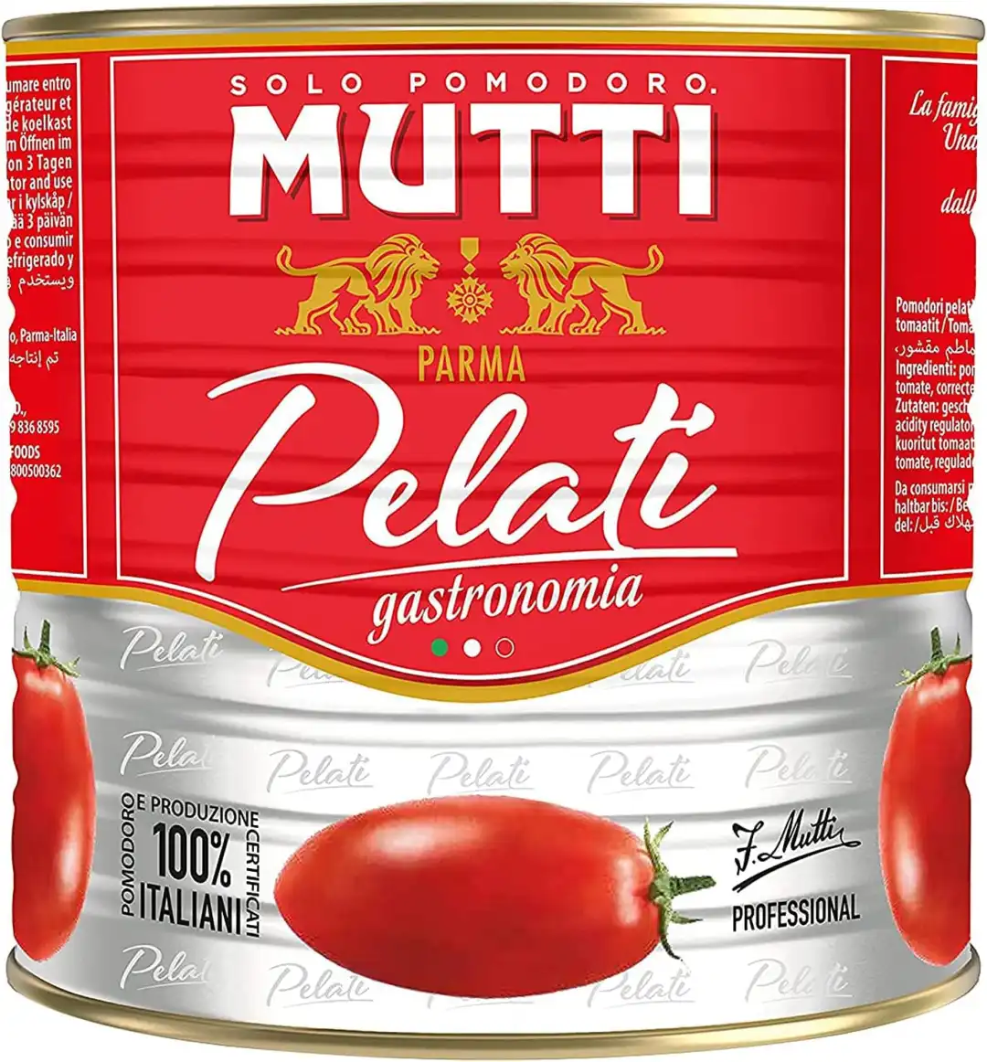 Pomodori Pelati Italiani Gastronomia 2,5kg Latta per Cucina Professionale