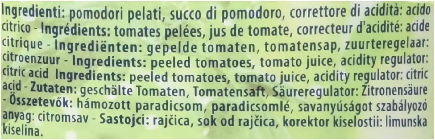 Pomodori Pelati Italiani Gastronomia 2,5kg Latta per Cucina Professionale