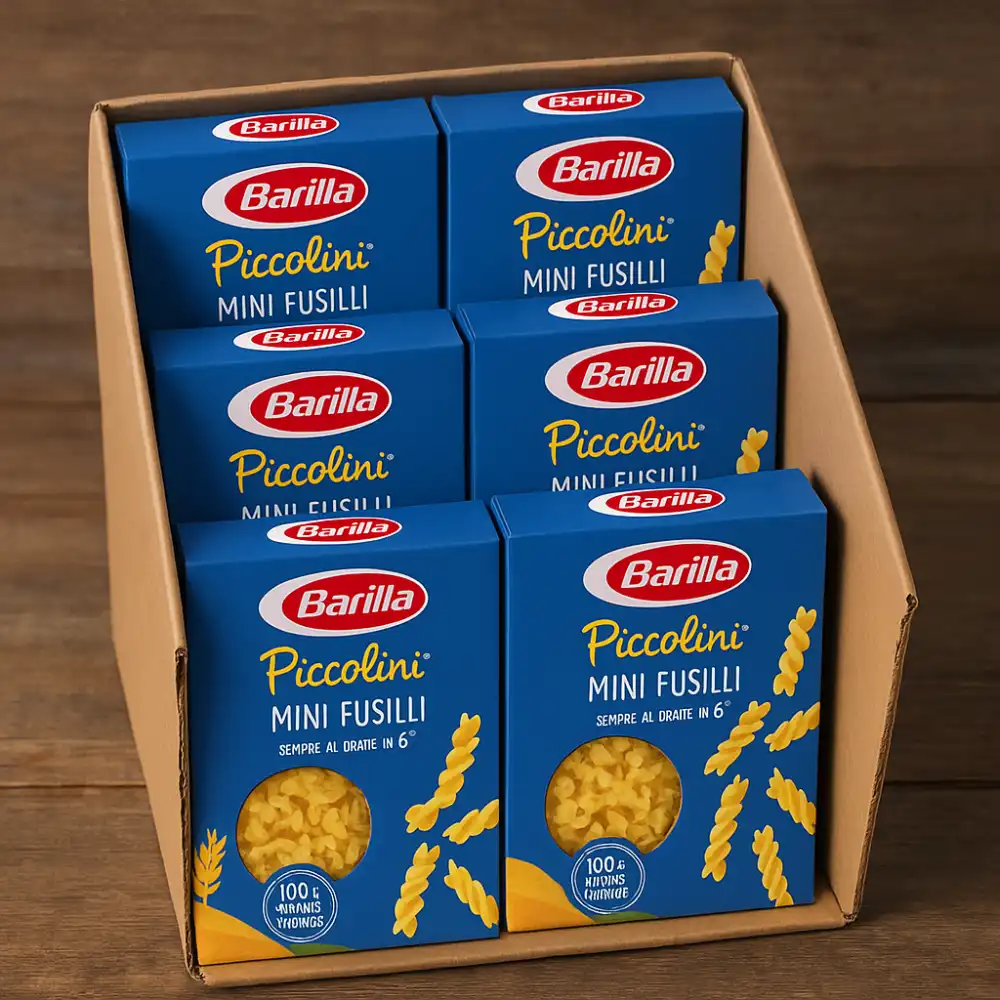 6x Barilla Piccolini Mini Fusilli 500g Pasta Grano Italiano Cottura 6 Minuti