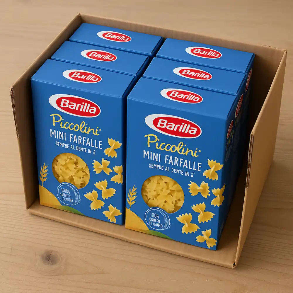 6x Barilla I Piccolini Mini Farfalle 500g Pasta Corta Grano Italiano Cottura 6'