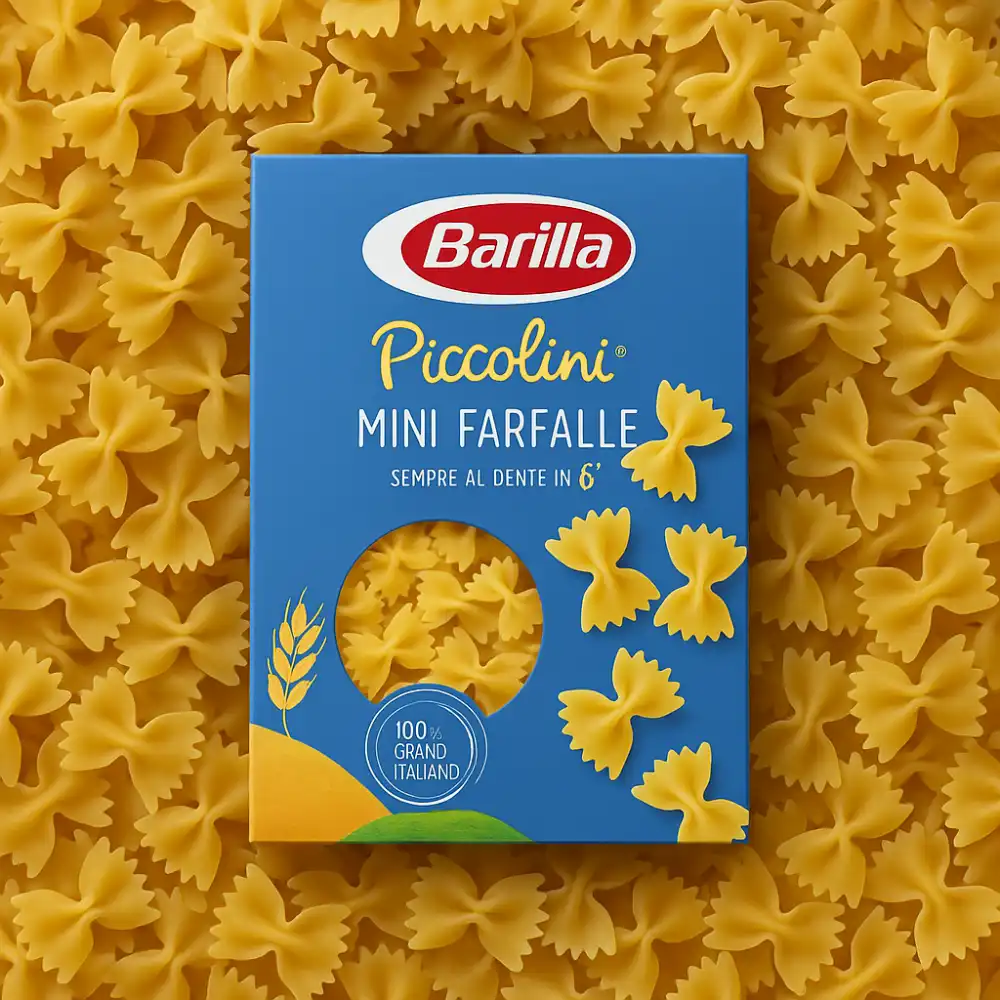 6x Barilla I Piccolini Mini Farfalle 500g Pasta Corta Grano Italiano Cottura 6'