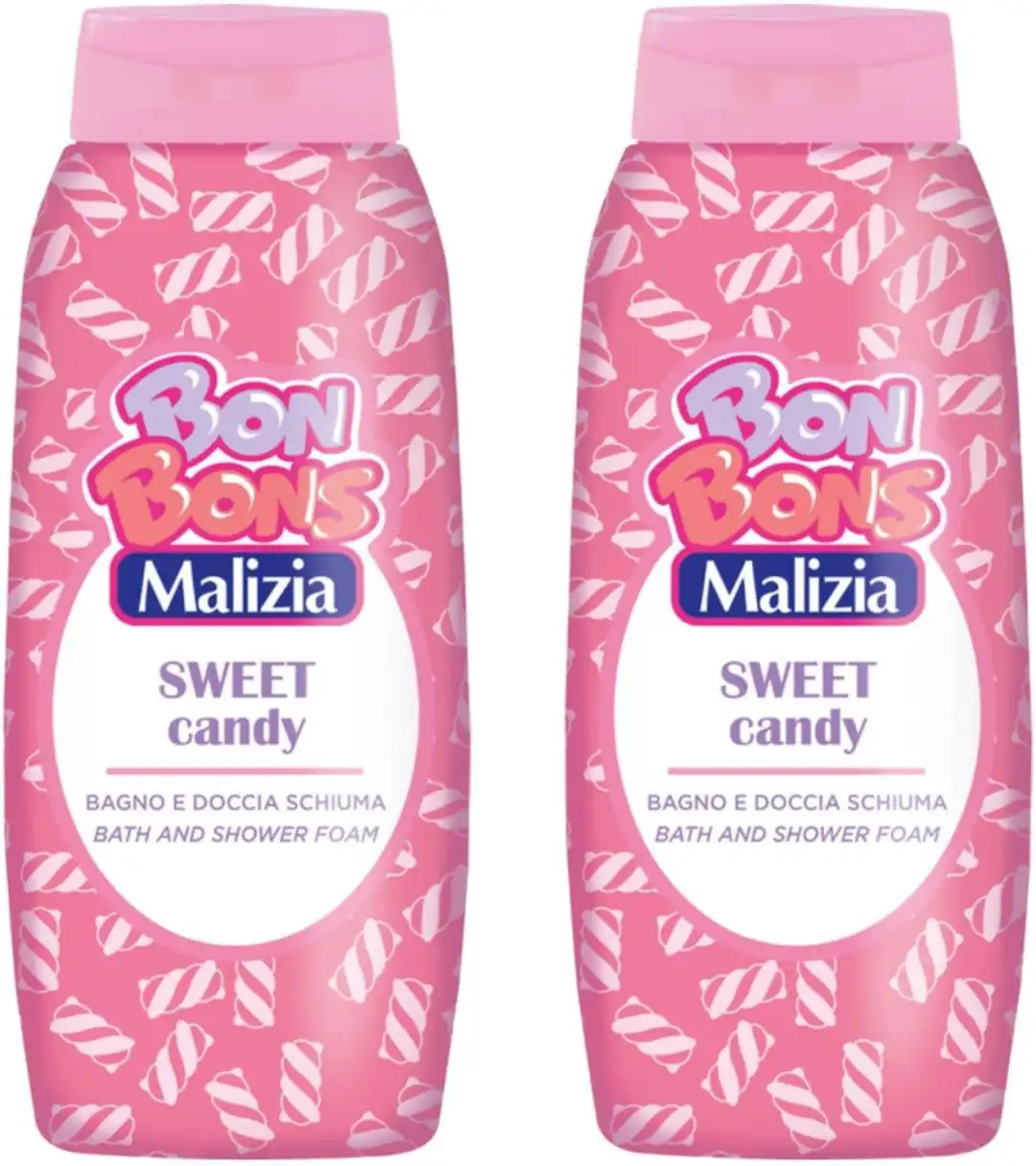 Malizia Bagnodoccia Sweet Candy 500ml x2 Schiuma Profumata Delicata Golosa