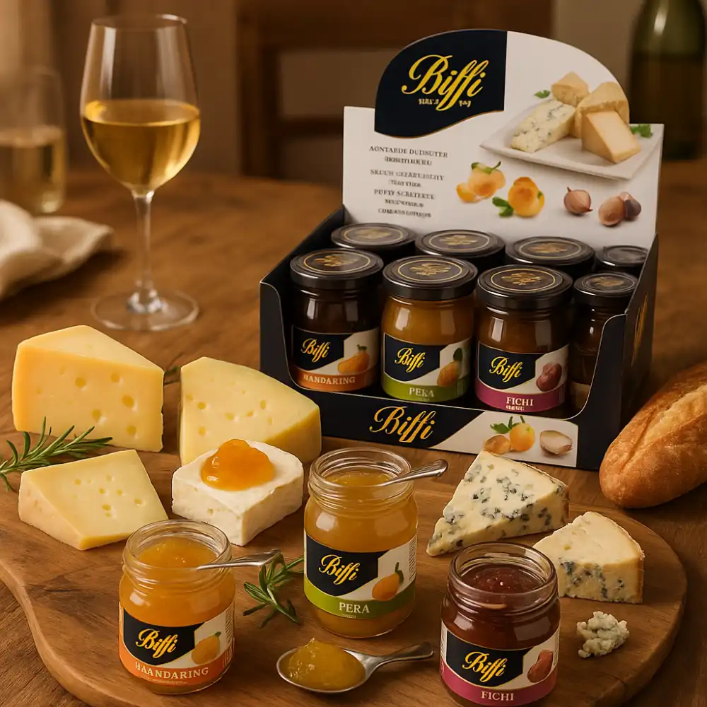 Biffi Marmellate per Formaggi 12x100g: Fichi, Pere, Cipolle, Mandarini