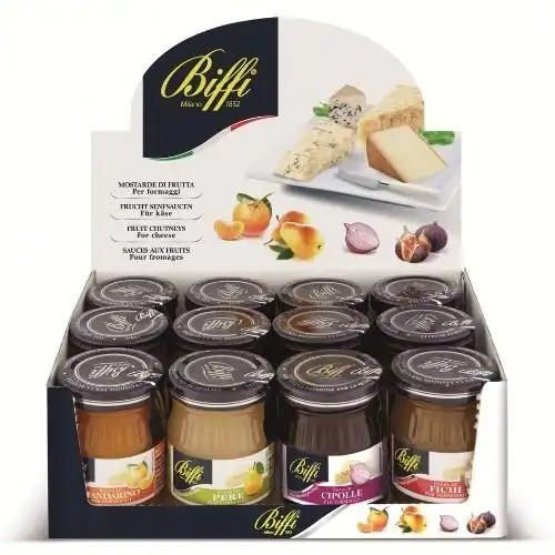 Biffi Marmellate per Formaggi 12x100g: Fichi, Pere, Cipolle, Mandarini