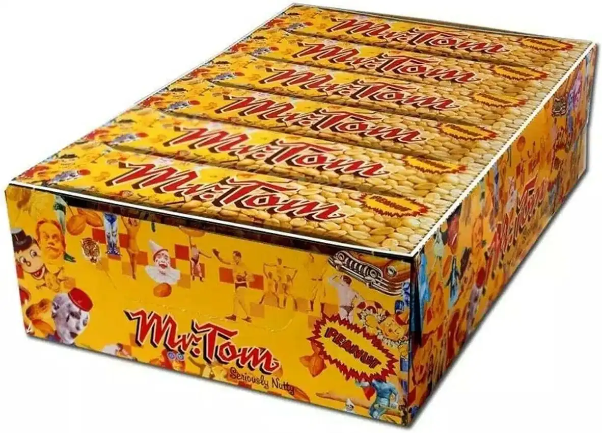 Mr Tom Barrette Croccanti alle Arachidi 40g – Confezione da 36 Snack Golosi