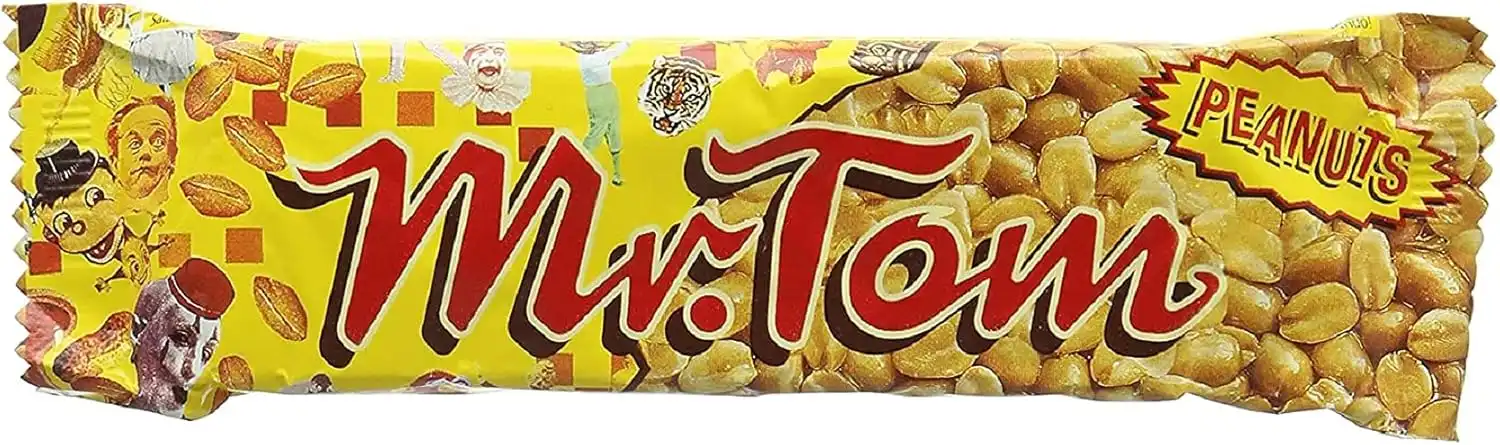Mr Tom Barrette Croccanti alle Arachidi 40g – Confezione da 36 Snack Golosi