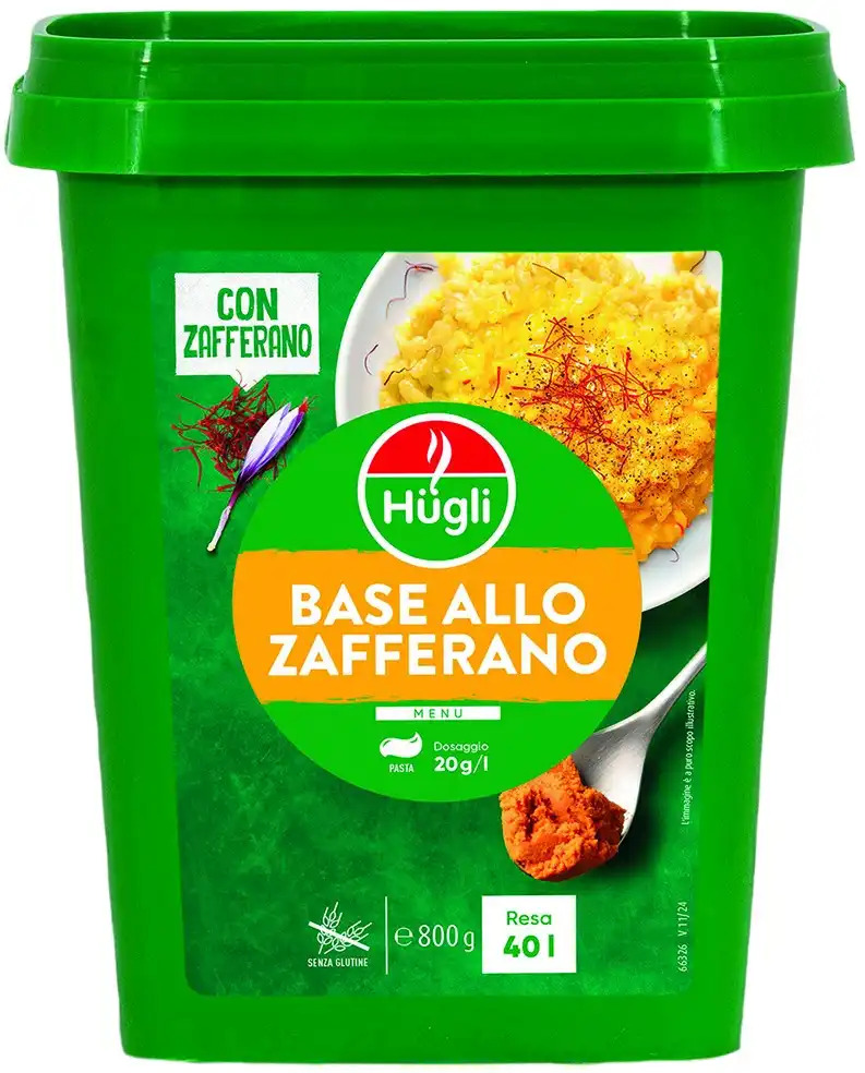 Base allo Zafferano 800g – Preparato Senza Glutine per Risotti e Piatti Gourmet