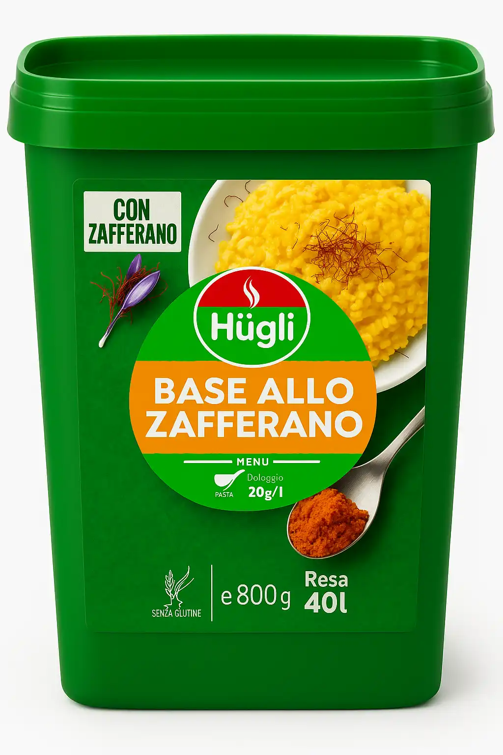 Base allo Zafferano 800g – Preparato Senza Glutine per Risotti e Piatti Gourmet